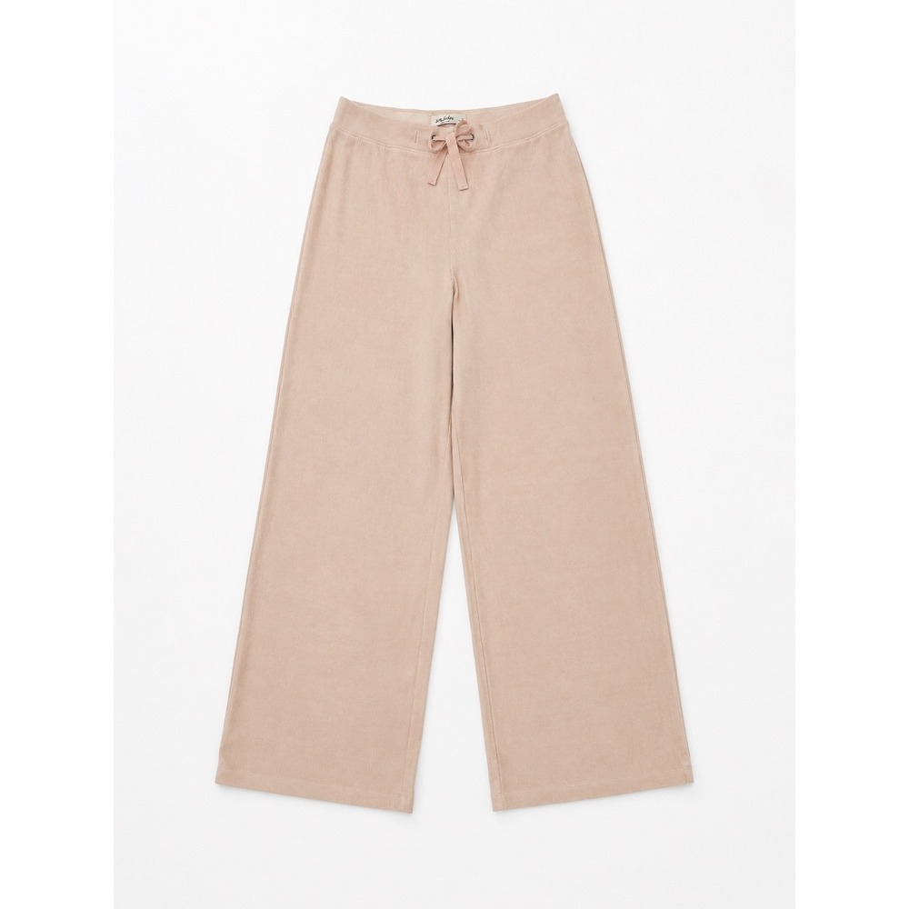 Gilly Hicks Hollister Pink Ribbed Velour‎ Wide Leg Lounge Pants Small Corduroy